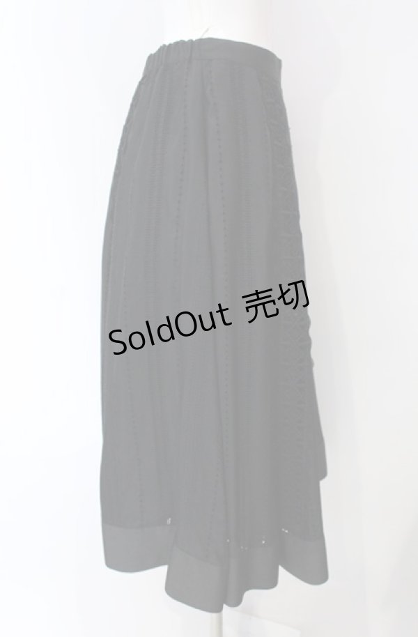 画像3: Jane Marple Dans Le Salon / Flower lace mix garden skirt M クロ O-25-08-13-047-JM-SK-IG-OS (3)