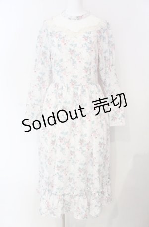画像: Kurumi Collaboration / KRハナジゴスリーブワンピース LL オフ O-25-08-13-061-LO-OP-IG-ZT0904M