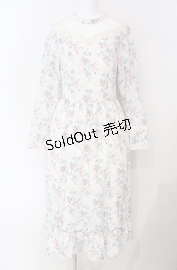 画像1: Kurumi Collaboration / KRハナジゴスリーブワンピース LL オフ O-25-08-13-061-LO-OP-IG-ZT0904M (1)