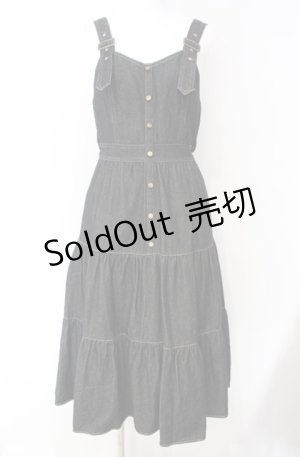 画像: axes femme POETIQUE / ティアードロングワンピース M クロ O-25-08-13-063-AX-OP-OW-OS