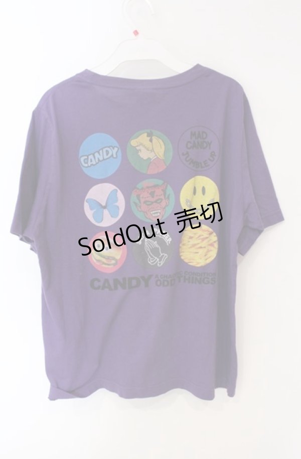 画像2: Candy Stripper / THE CANDYプリントTシャツ 2 パープル O-25-08-13-070-PU-TO-OW-OS (2)
