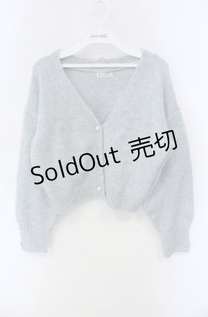 画像: axes femme / ラメショートニットカーディガン F ブルー O-25-08-13-084-AX-TO-OW-OS