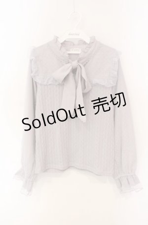 画像: axes femme / ボウタイビスチェ風トップス F ラベンダー O-25-08-13-085-AX-TO-OW-OS