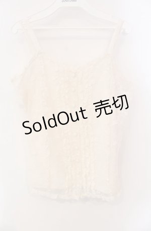 画像: INGEBORG / レースキャミブラウス  アイボリー O-25-08-13-010-LO-BL-OW-OS