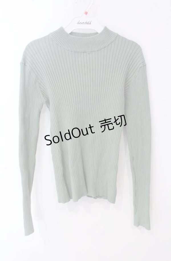 画像1: FA（Fi.n.t） / バックリボンテレコニット  グリーン O-25-08-13-013-LO-TO-OW-ZT509 (1)