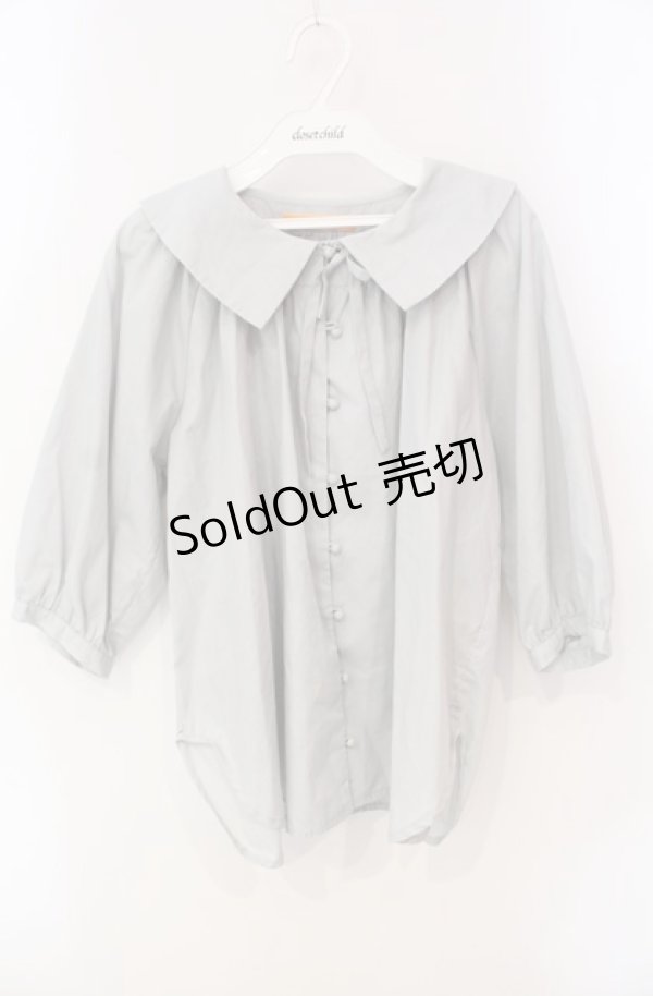 画像1: Fi.n.t / 丸襟ブラウス F グレー O-25-08-13-014-CA-BL-OW-ZT066 (1)