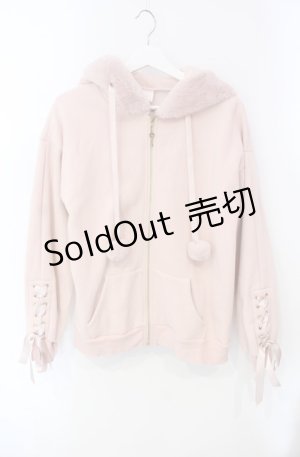 画像: Secret Honey / ウサ耳裏起毛パーカー  ピンク O-25-08-13-018-CA-TO-YM-OS