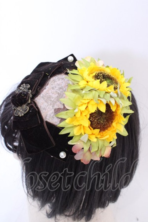 画像2: 星箱works / 懐かしい日々に夏の影 ミニカクテルハット  ブラウン O-25-08-14-038-PU-AC-IG-ZT450 (2)