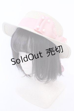 画像: m petit by misako / AMPLリボンカンカン  ナチュラル×ピンク O-25-08-14-039-LO-AC-IG-ZT-K004