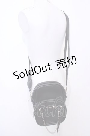 画像: Jamie エーエヌケー / チェーンポシェット  クロ O-25-08-14-048-LO-BG-IG-ZT-K021