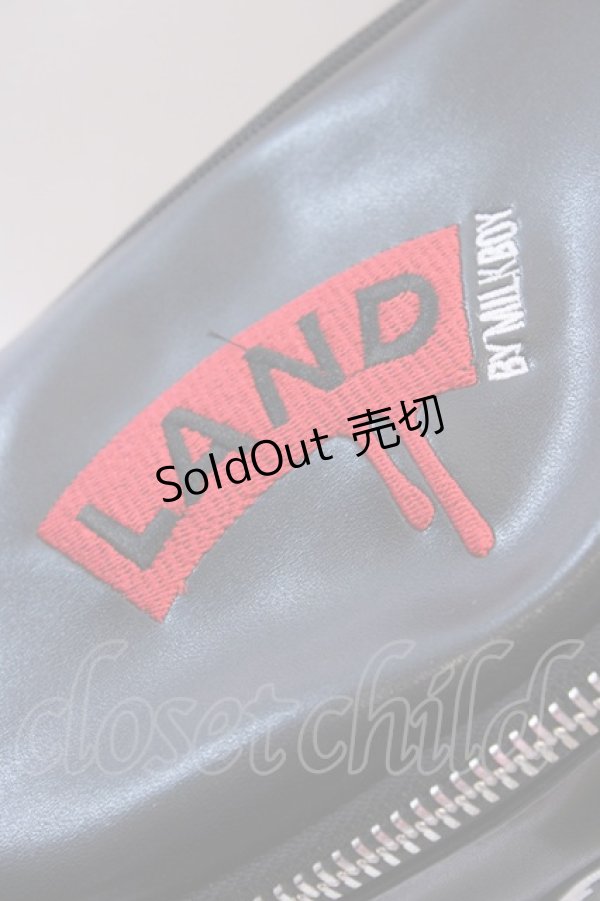 画像2: LAND by MILKBOY / ナイロン ウエストポーチ  ブラック O-25-08-14-050-MB-BG-IG-ZT-K021 (2)