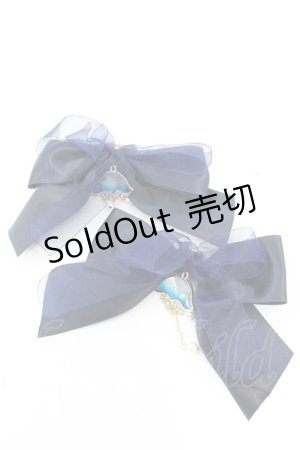 画像: Amavel / Jerryfish Aquariumリボンクリップ  ブルー O-25-08-14-011-CA-AC-IG-OS