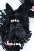 画像2: metamorphose / うさちゃんヘアコーム（２Ｐ）  クロ O-25-08-14-014-ME-AC-IG-OS (2)