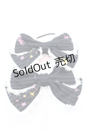 画像: metamorphose / スワンレイクリボンヘアゴム  クロ O-25-08-14-015-ME-AC-IG-OS
