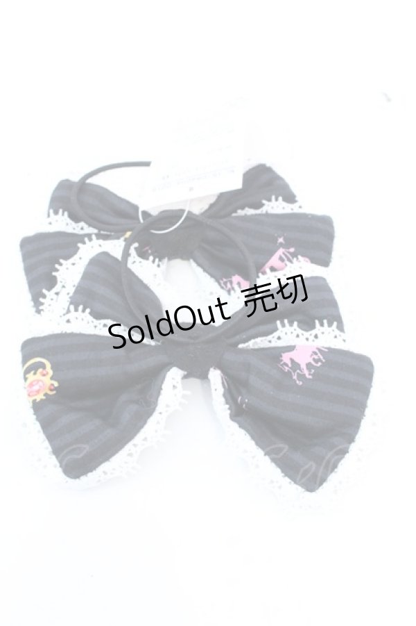 画像2: metamorphose / スワンレイクリボンヘアゴム  クロ O-25-08-14-015-ME-AC-IG-OS (2)