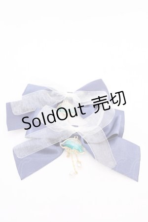 画像: Amavel / Jerryfish Aquariumリボンクリップ  ネイビー O-25-08-14-017-CA-AC-IG-OS