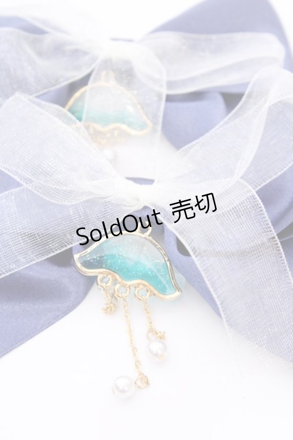 画像2: Amavel / Jerryfish Aquariumリボンクリップ  ネイビー O-25-08-14-017-CA-AC-IG-OS (2)