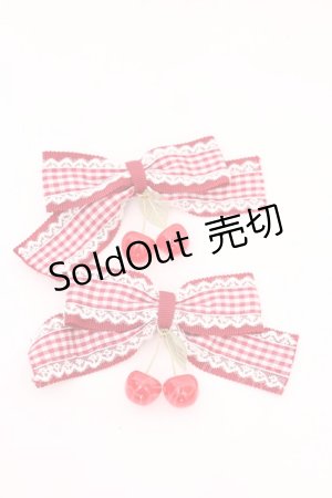 画像: Amavel / チェリーリボンクリップ  アカ O-25-08-14-020-CA-AC-IG-OS