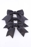 画像1: Amavel / LOTUS ribbon コラボ3つリボンクリップ  クロ O-25-08-14-026-CA-AC-IG-OS (1)
