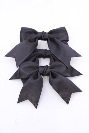 画像: Amavel / LOTUS ribbon コラボ3つリボンクリップ  クロ O-25-08-14-026-CA-AC-IG-OS