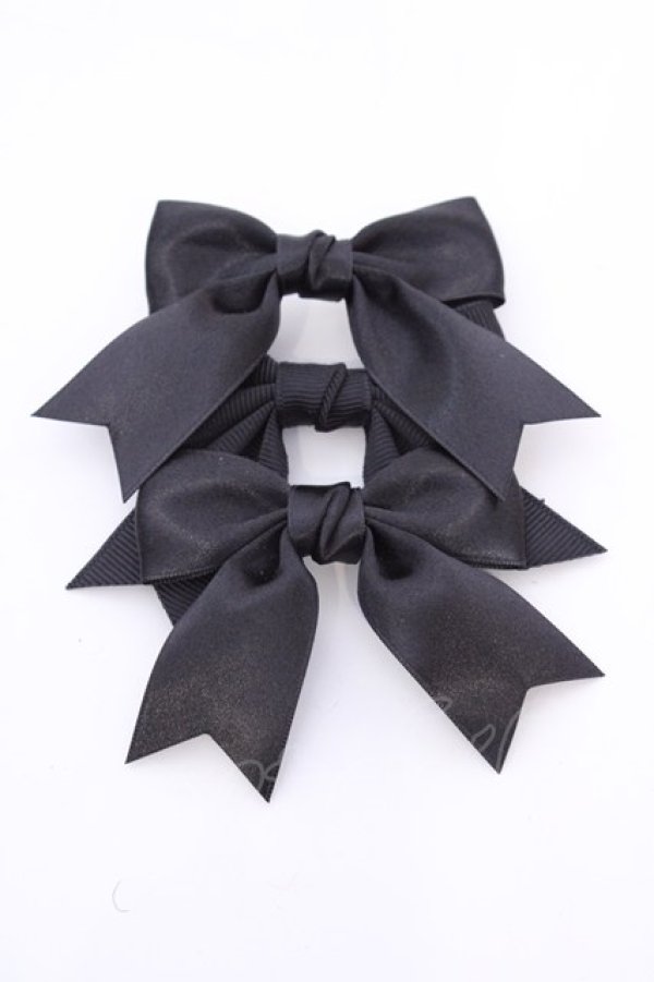 画像1: Amavel / LOTUS ribbon コラボ3つリボンクリップ  クロ O-25-08-14-026-CA-AC-IG-OS (1)