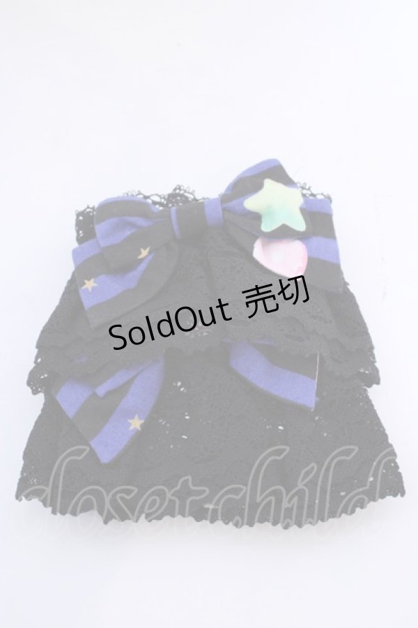 画像1: metamorphose / Candy Star Rabbit レースカフス  レイトブルー O-25-08-14-029-ME-ZA-IG-OS (1)