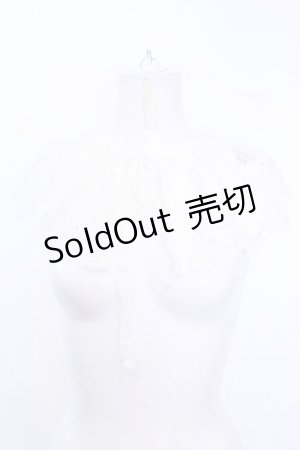 画像: m petit by misako / レース付け襟  アイボリー O-25-08-14-030-LO-ZA-IG-OS