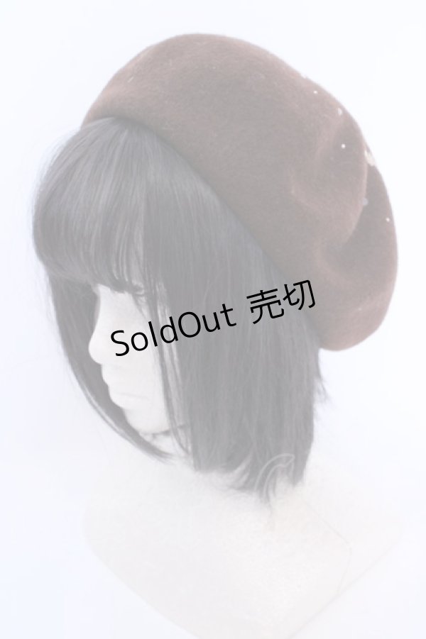 画像1: metamorphose / CLフロッキーうさぎベレー  ブラウン O-25-08-14-035-ME-AC-IG-ZT-K004 (1)
