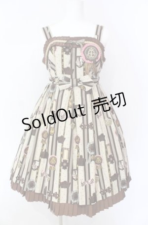 画像: Angelic Pretty / Chocolate Rosetteジャンパースカート  ベージュ O-25-08-16-001-AP-OP-OW-OS