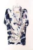 画像1: STEAM / タイダイドレープTシャツ  ブルー O-25-08-16-032-HN-TO-OW-OS (1)