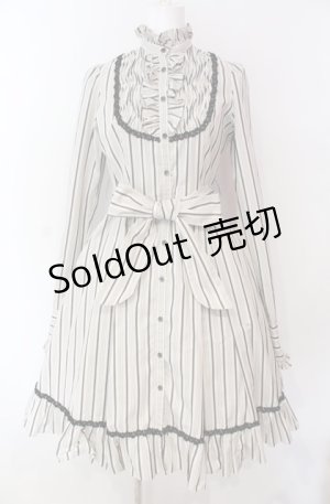 画像: Victorian maiden / レジメンタルストライプドレス  シナモン O-25-08-16-004-CL-OP-IG-OS