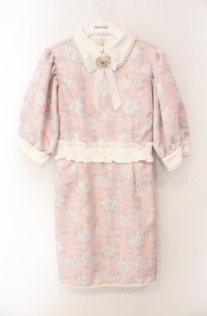 画像: Swankiss / EK J/Q frill O/P　ワンピース F ピンク O-25-08-16-044-CA-OP-OW-OS