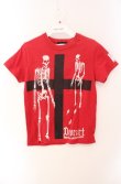 画像1: Deorart / クロススカルTシャツ  レッド O-25-08-16-053-PU-TS-IG-OS (1)