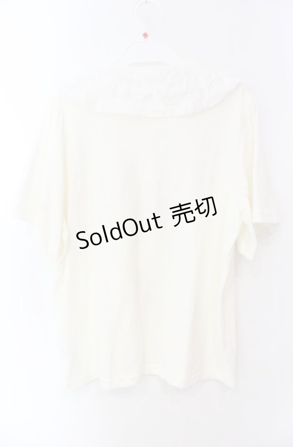 画像3: axes femme / 襟付クリームソーダ柄Tシャツ F アイボリー O-25-08-16-054-AX-TS-OW-OS (3)