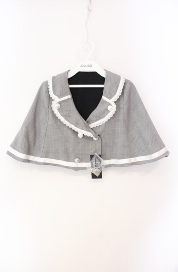 画像1: DearMyLove / 探偵テーラードショートケープ M〜L グレー O-25-08-16-060-EL-JA-OW-ZT372 (1)