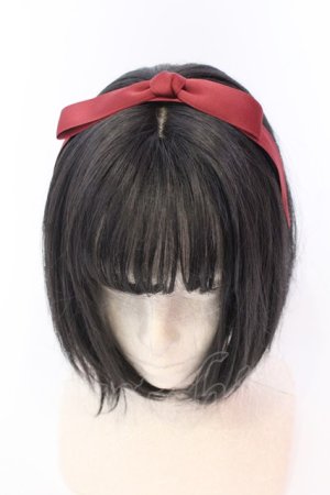 画像: Ank Rouge / ドーリーリボンカチューシャ  ワイン O-25-08-16-1004-CA-AC-OW-OS