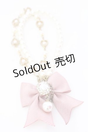画像: Rojita / リボン付パールブレスレット  ピンク O-25-08-16-1038-LO-AC-OW-OS