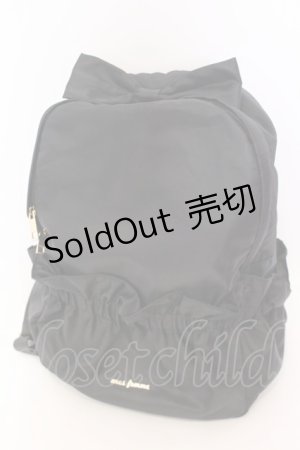 画像: axes femme / ギャザーリボンリュック  クロ O-25-08-16-1042-AX-BG-OW-ZT0819A