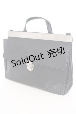 画像: Jean Paul GAULTIER / メタルプレートバッグ  ブラック O-25-08-16-1045-GO-BG-OW-ZT-K018