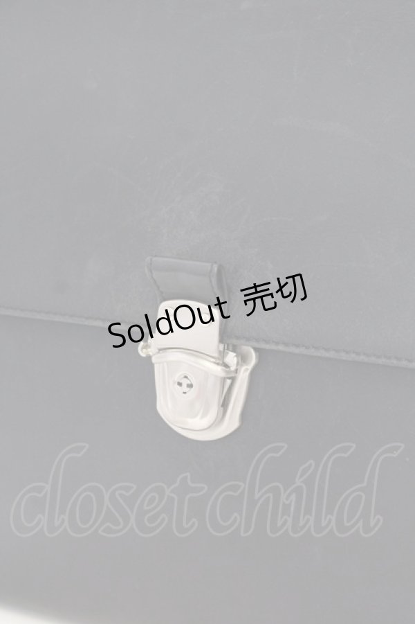 画像2: Jean Paul GAULTIER / メタルプレートバッグ  ブラック O-25-08-16-1045-GO-BG-OW-ZT-K018 (2)