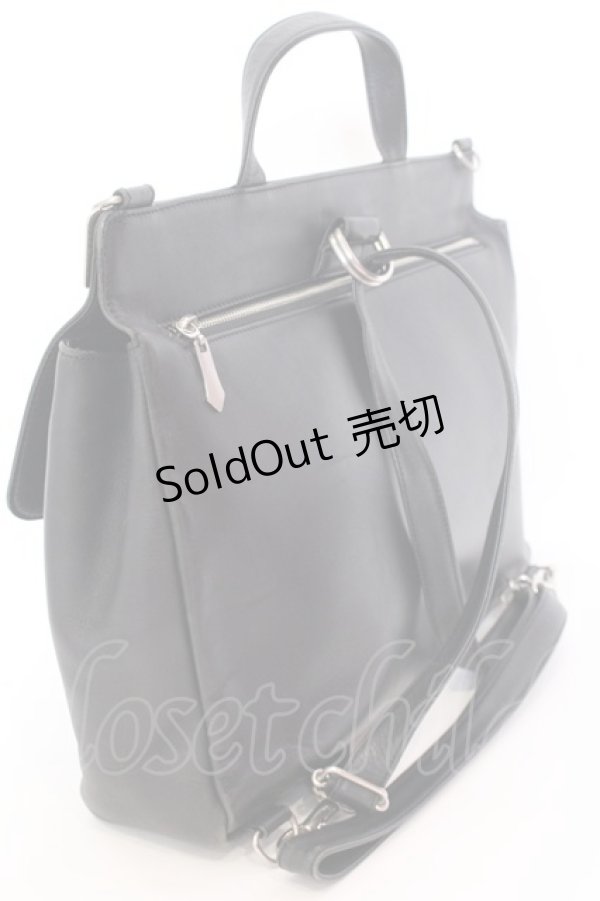 画像3: Jean Paul GAULTIER / メタルプレートバッグ  ブラック O-25-08-16-1045-GO-BG-OW-ZT-K018 (3)