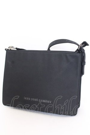 画像: Jean Paul GAULTIER / ロゴショルダーバッグ  ブラック O-25-08-16-1047-GO-BG-OW-OS