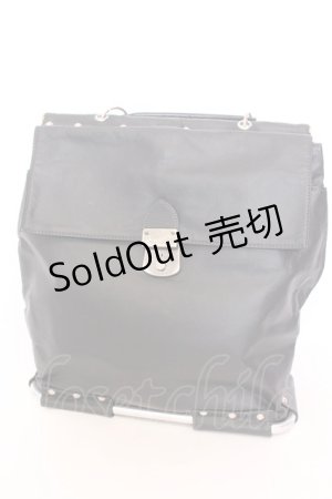 画像: Jean Paul GAULTIER / メタルフレームリュック  ブラック O-25-08-16-1048-GO-BG-OW-ZT308