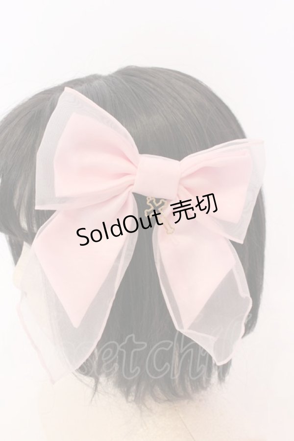 画像1: Angelic Pretty / Holyクロスリボンクリップ  ピンク O-25-08-16-1017-AP-AC-IG-ZT394-F003 (1)