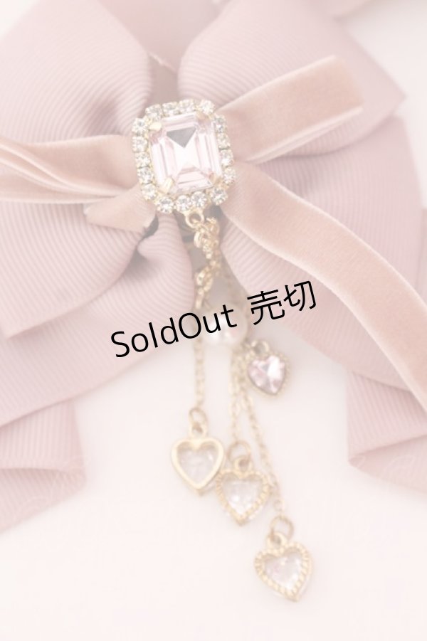 画像2: LIZ LISA / チェックリボン4つセットクリップ（無地）  ピンク O-25-08-16-1036-LO-ZA-OW-ZT394-F004 (2)