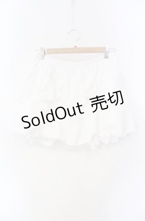 画像: m petit by misako / 裏起毛フリルドロワーズ L｜LL シロ O-25-08-16-069-LO-PA-IG-OS