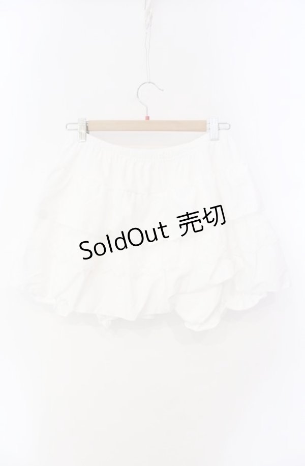 画像3: m petit by misako / 裏起毛フリルドロワーズ L｜LL シロ O-25-08-16-069-LO-PA-IG-OS (3)