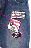 画像3: SEX POT ReVeNGe / ワッペン×ペンキ加工デニムパンツ L ブルー O-25-08-16-083-SP-PA-OW-OS (3)