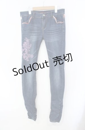 画像: gouk / 桜ptデニムパンツ  インディゴ O-25-08-16-085-GO-PA-OW-OS