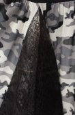 画像4: Qutie Frash / ミリタリースカート  ブラック×ホワイト O-25-08-16-091-QU-SK-IG-OS (4)